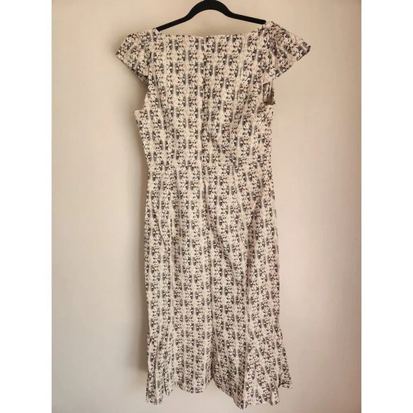 NWT Anthropologie The Cecily Fit & Flare Sweetheart Dress Size L Neutral 9B404 - Picture 6 of 13